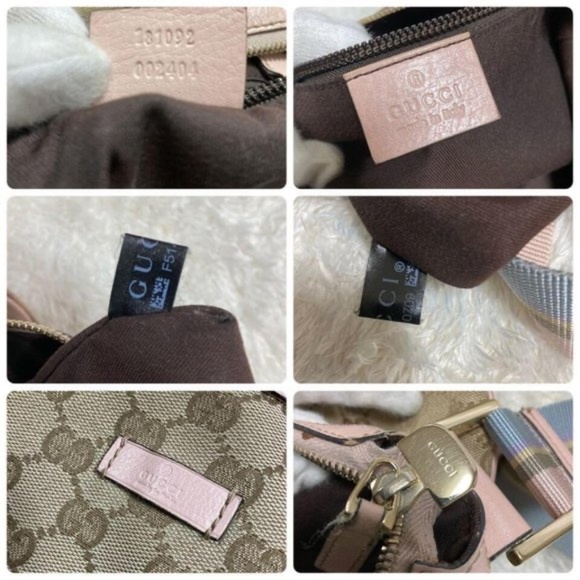 100% Authentic Gucci GG Canvas Beige Pink  Shoulder Bag - Picture 13 of 16